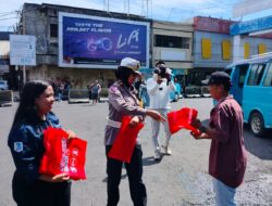 BSSparking dan Satlantas Polresta Manado Bagikan 150 Tote Bag Gratis, Meriahkan Zero Plastic Day