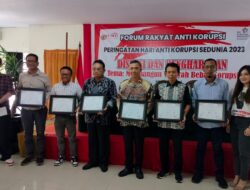 Sukses Bangun Wilayah Bebas Korupsi, Pemkot Manado Diganjar Penghargaan oleh FRAKO Sulut