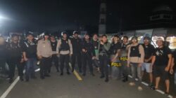 Blokade Jalan AKD, Polres Bolmong di Bantu TNI Bergerak Cepat