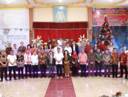 Pj Wali Kota dampingi Gubernur Sulut Hadiri Ibadah Natal dan Tahun Baru di Gereja GMIBM “Dayanan” Gogagoman