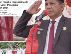 Pemkab Bolmong Peringati Hari Pancasila, Pj Bupati Jusnan Jadi Inspektur Upacara