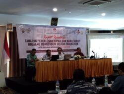 KPU Bolsel Gelar Rakor Jelang Tahapan Pilkada 2024