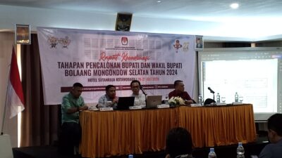 KPU Bolsel Gelar Rakor Jelang Tahapan Pilkada 2024