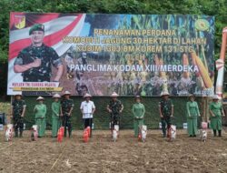 Pj Bupati Bolmong Tanam Jagung Bersama Pangdam XIII/Merdeka