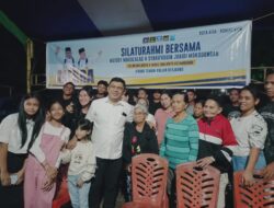 Silaturahmi dengan Masyarakat Kampung Baru, Meiddy Makalalag Diarak Tarian Masamper