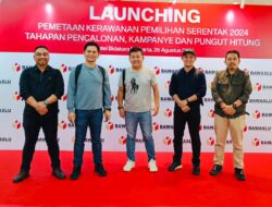 Berlangsung di Jakarta, Bawaslu Boltim Hadiri launching Pemetaan Kerawanan Pemilihan Serentak Tahun 2024