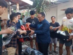 Sasana Petinju se Kotamobagu Terima Bantuan Dari Benni Rhamdani