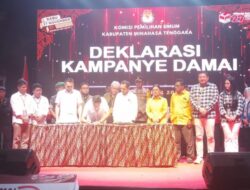 KPU Minahasa Tenggara Gelar Deklarasi Kampanye Damai 2024