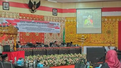 Wali Kota dan Wawali Kotamobagu Hadiri Rapat Paripurna Istimewa DPRD, Dengarkan Pidato Presiden
