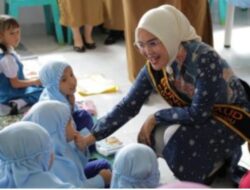 Rindah Gaib Mokoginta Resmi Buka Lomba Mewarnai dan Lari Bendera PAUD
