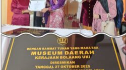 Jaga Budaya dan Sejarah Masyarakat Bolsel, Bupati Iskandar Resmikan Museum Kerajaan Bolaang Uki