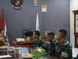 Wali Kota Weny Gaib Terima Audiensi Yonif TP 868 Bantong Sakti di wilayah Kotamobagu