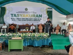 Bupati Yusra Hadiri HAB ke-80 Kemenag Bolmong, Tegaskan Komitmen Bangun Masjid Jami Lolak