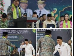 Bupati dan Wakil Bupati Bolmong Hadiri Safari Ramadhan Gubernur Sulut