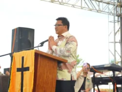Wabup Dony Lumenta Hadiri Perayaan Paskah Pemuda GMIBM di Poigar