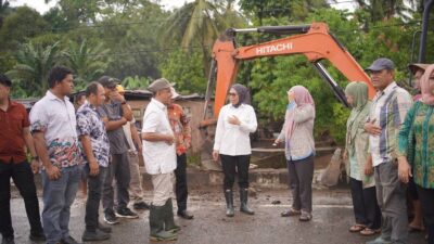 Turun Langsung ke Lokasi Banjir, Yasti Soepredjo Mokoagow Bawa Bantuan untuk Warga Bolmong