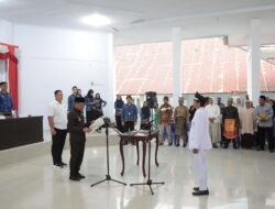 Wali Kota Kotamobagu Lantik Junaidi Simbala sebagai Penjabat Sangadi Desa Moyag Tampoan