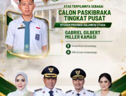 Putra Kotamobagu Terpilih sebagai Calon Paskibraka Tingkat Pusat 2026