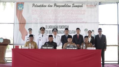 Lantik Sejumlah Pejabat dan Pj Sangadi, Wabup Deddy: Jadikan Jabatan Sebagai Amanah Yang Harus Dibuktikan Dengan Kerja Nyata